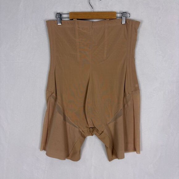 Honey Love Nude Tan High Waisted Shaper Shorts Size 2X - Picture 1 of 12